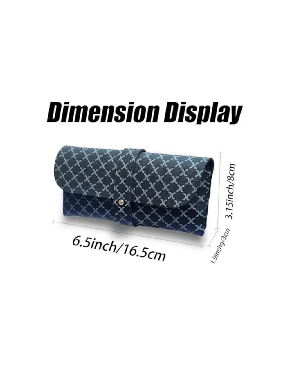 Fashion Glasses Bag Travel Case Unisex Black and Blue